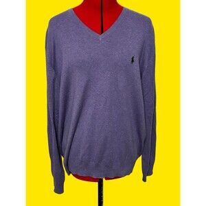 Polo Ralph Lauren Men's Purple Sweater Pullover Size XL
